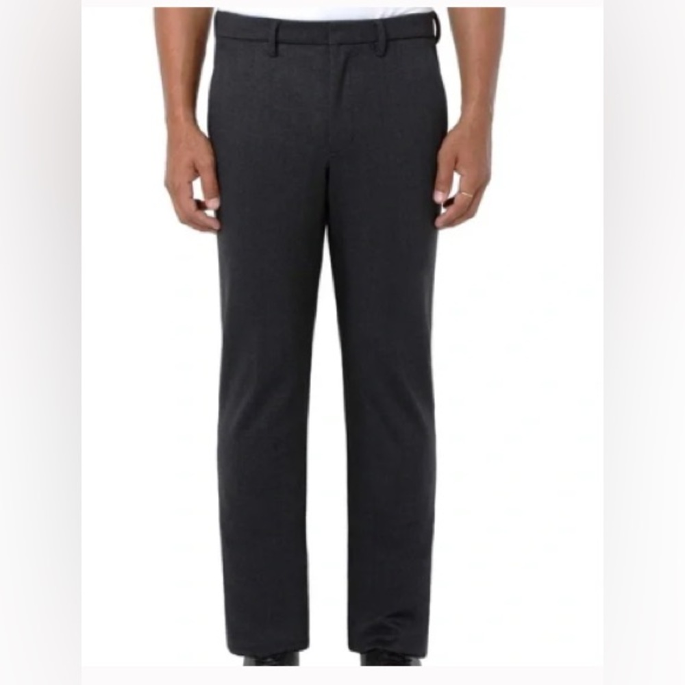 NWT MENS LIVERPOOL TROUSERS STRAIGHT FLAT FRONT TRAVEL BLACK PINDOT SIZE 38x30